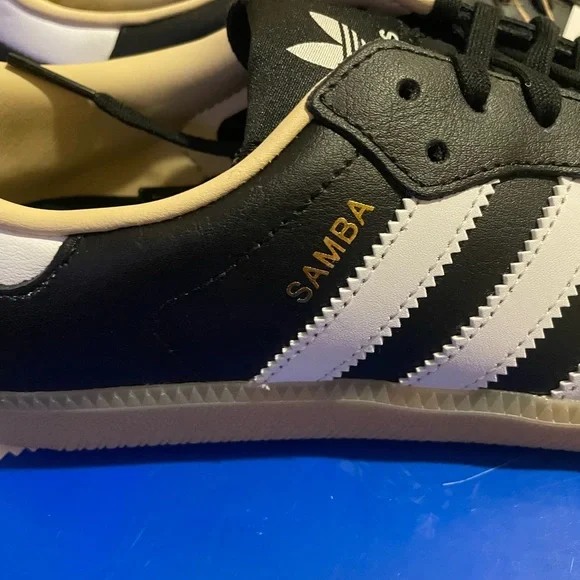 NEW adidas Samba OG Black and White Sneakers Big Kids 7/Mens 7/Womens 8 - Picture 7 of 10